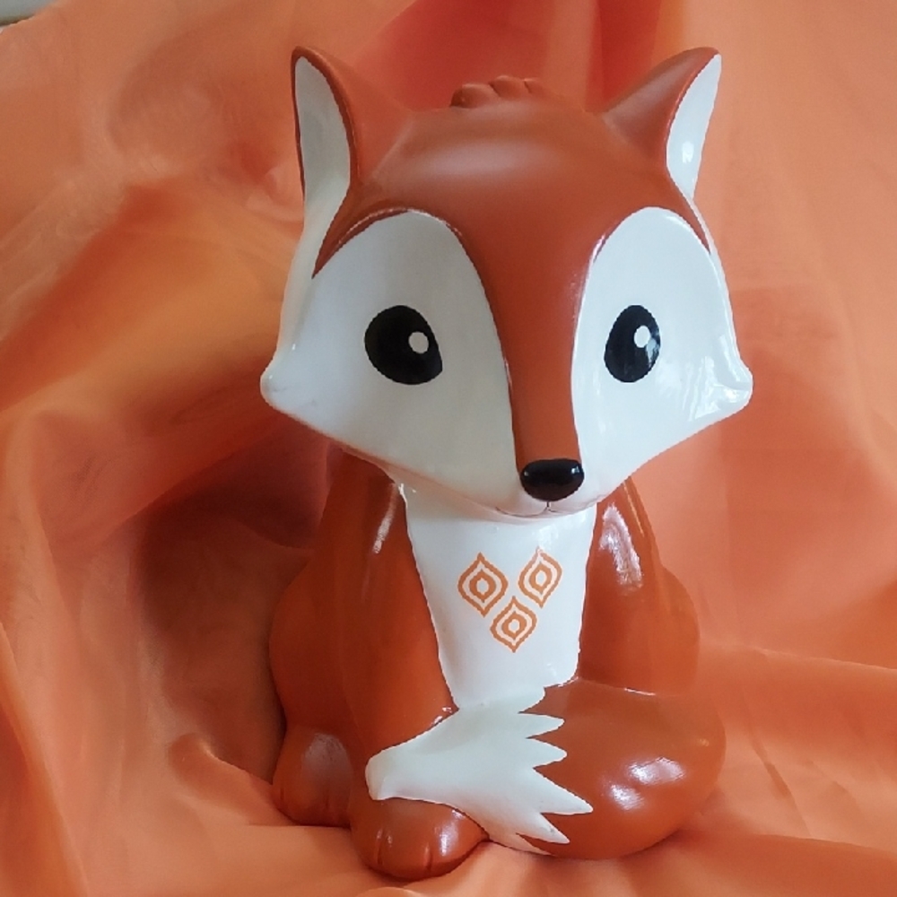 Vintage FOX Ceramic Bank Cute & Collectible